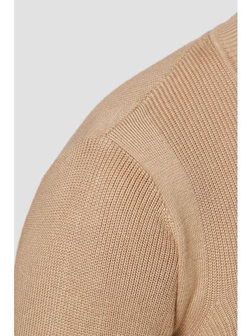 YAEL LS CN RIBBED EMBROIDERED 