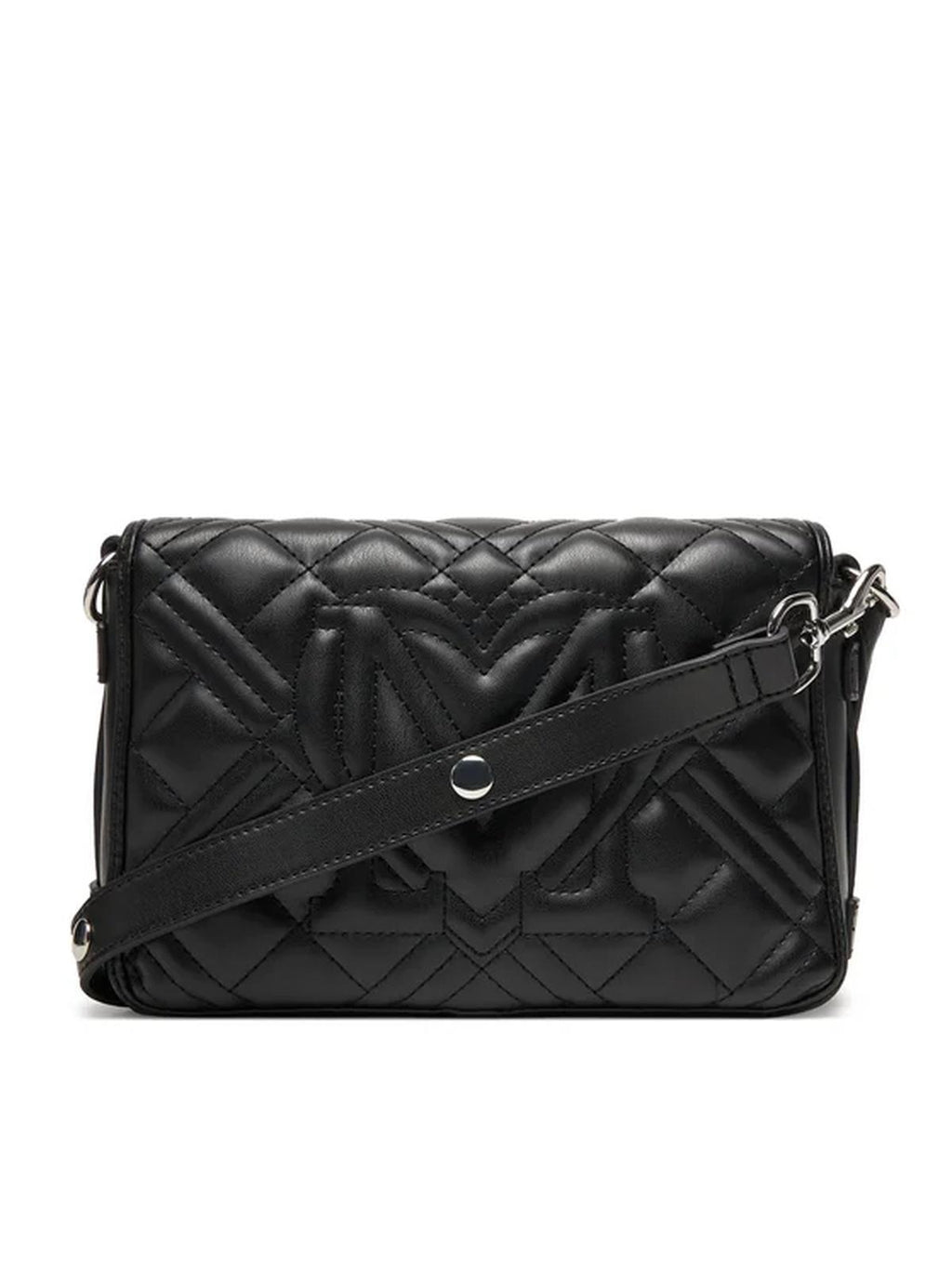 BORSA QUILTED PU NERO GALV.NIKEL 