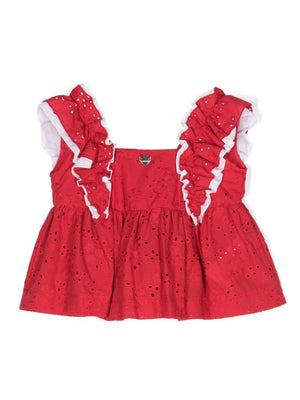 MONNALISA TOP MUSSOLA RICAMO SANGAL