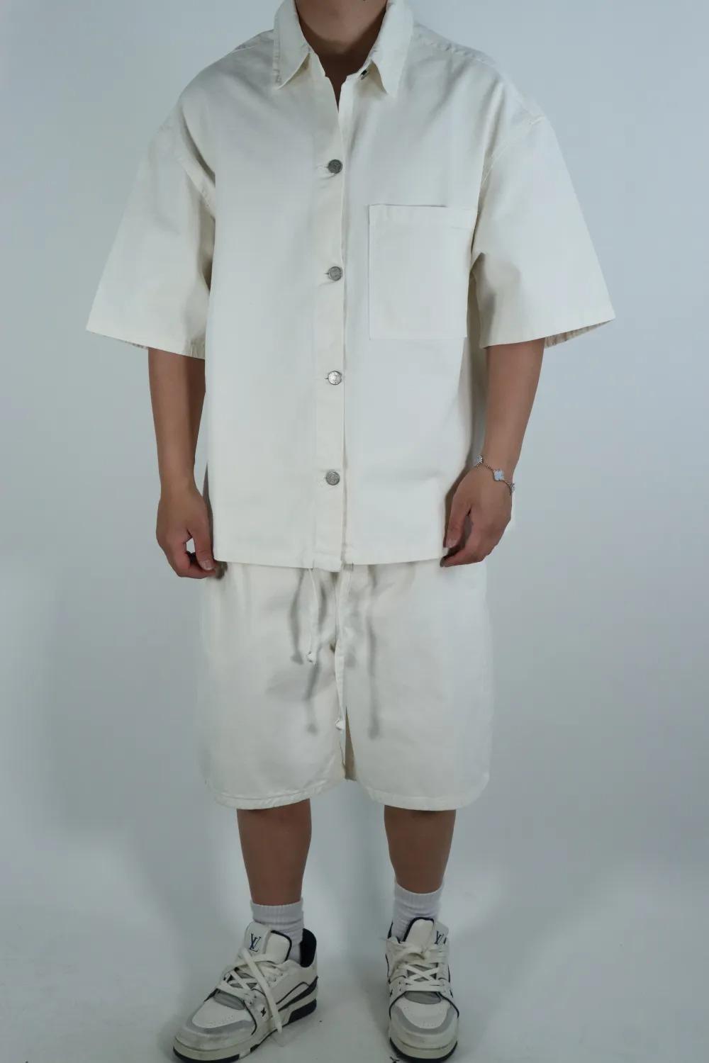 BERMUDA+T SHIRT CANCUN-B80/81/OFF WHITE PRIMID