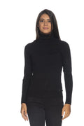 WOMEN'S TURTLENECK SWEATER WITH PUFFED SLEEVES