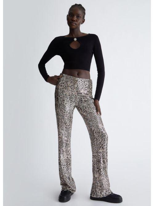 ECS MAGLIA M/L CROPPED VISCO WF3124MS49I/22222 LIU JO