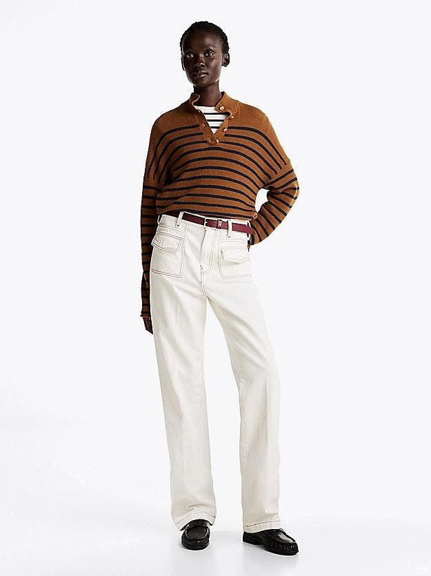 RELAXED BOOTCUT HW C WW0WW43718/YBL TOMMY HILFIGER