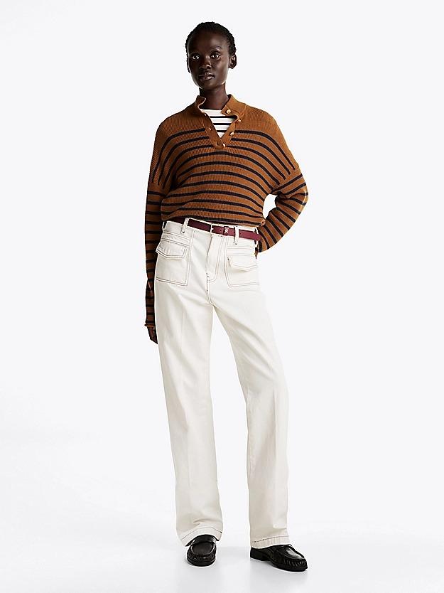 RELAXED BOOTCUT HW C WW0WW43718/YBL TOMMY HILFIGER