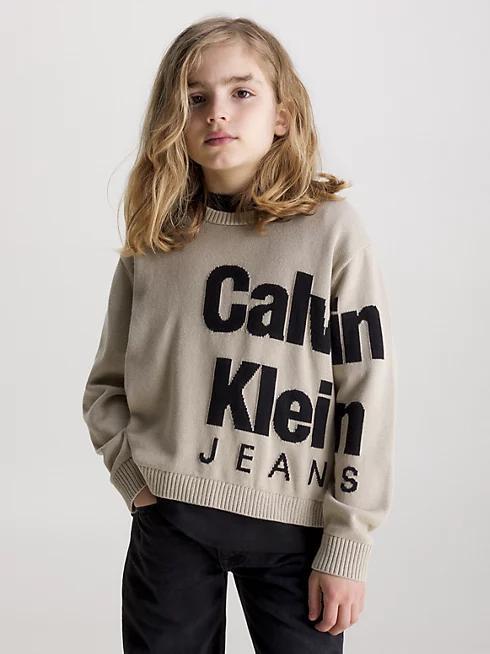 BLOWN-UP LOGO LAYERS SWEATER 