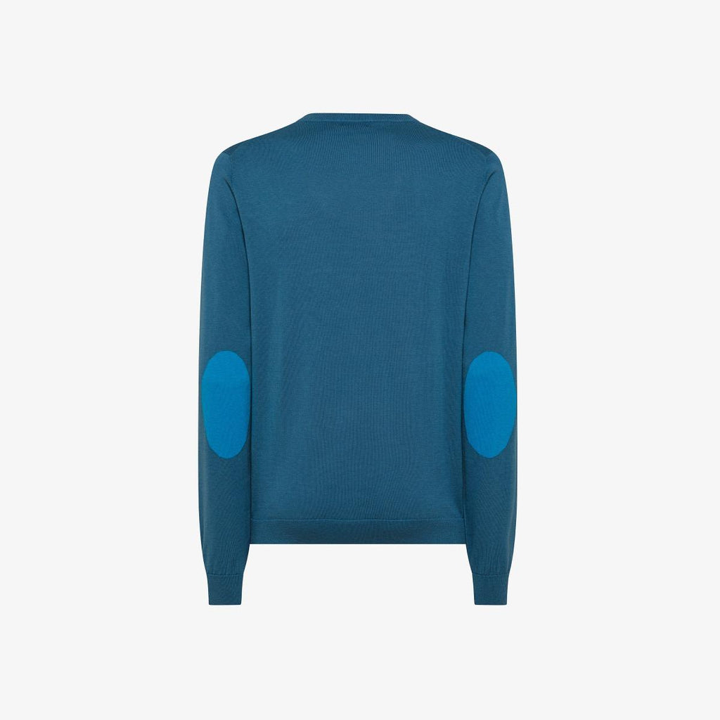 SWEATER ELBOW CONTRAST COLOR 