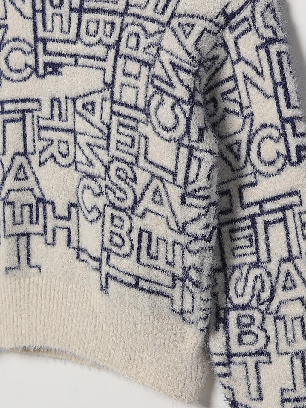 GIROCOLLO TRICOT JACQUARD LETTERING EFMA146 C FL201/D532 ELISABETTA FRANCHI La Mia Bambina