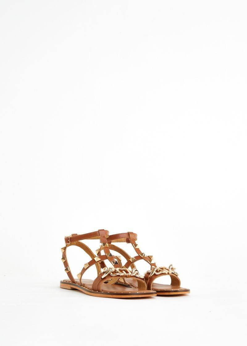 SANDALO FLAT TAMPA LEATHER 