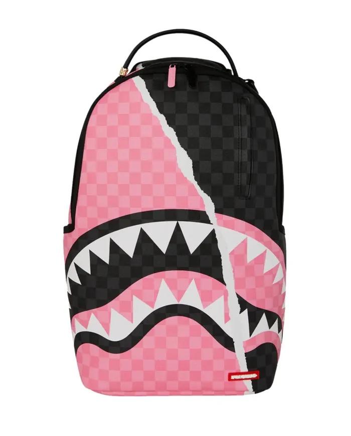 PINK AND BLACK TEAR SIP BACKPACK 