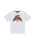SHARKS IN PARIS CHARACTERS SNEAKIN TSHIRT SPY1343/WHITE SPRAYGROUND