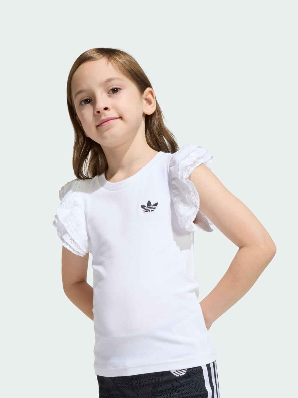 C SHORT TEE SET     WHITE/BLACK 