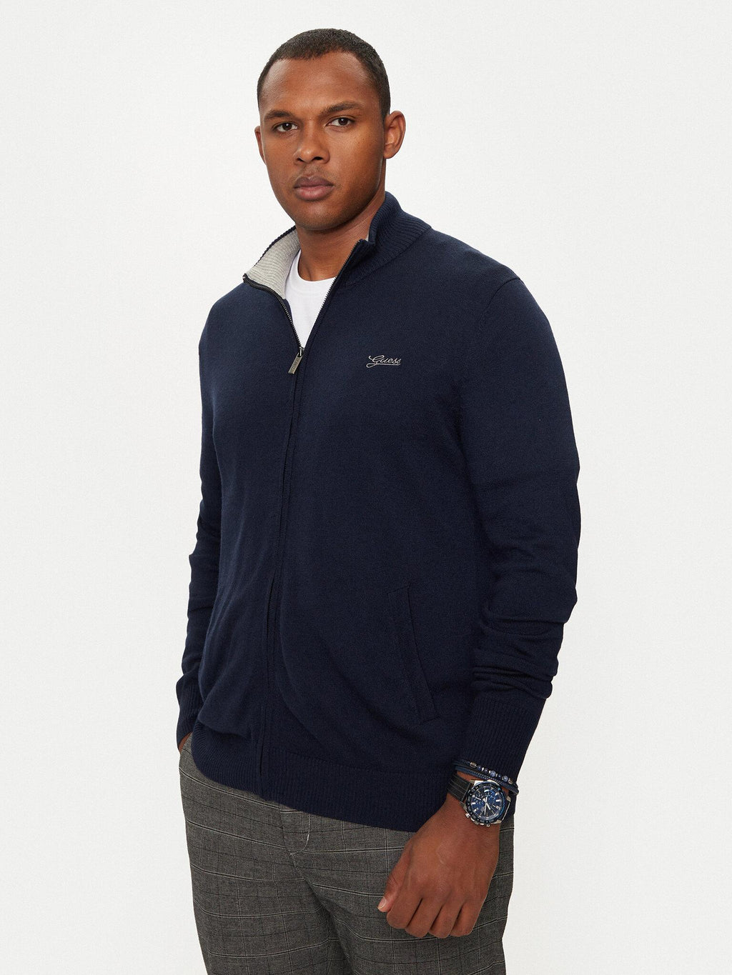 DARRELL LS ZIPPED CARDI BASIC M4YR03Z3052/G7V2 GUESS