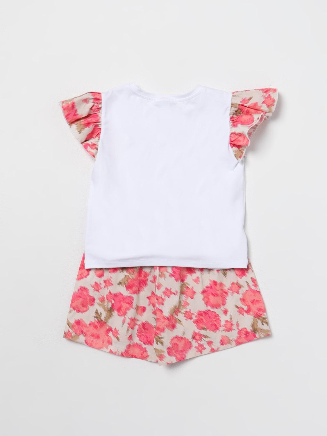 COMPLETO (T-SHIRT JERSEY+SHORTS POPELINE ST.FIORI) 241GJ221E/11385 TWINSET