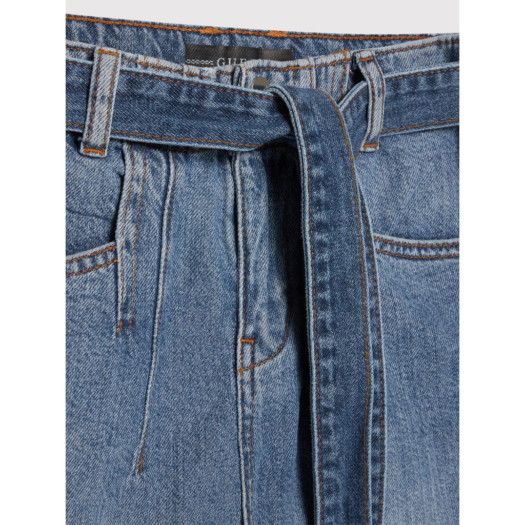 DENIM PAPER BAG PANTS 