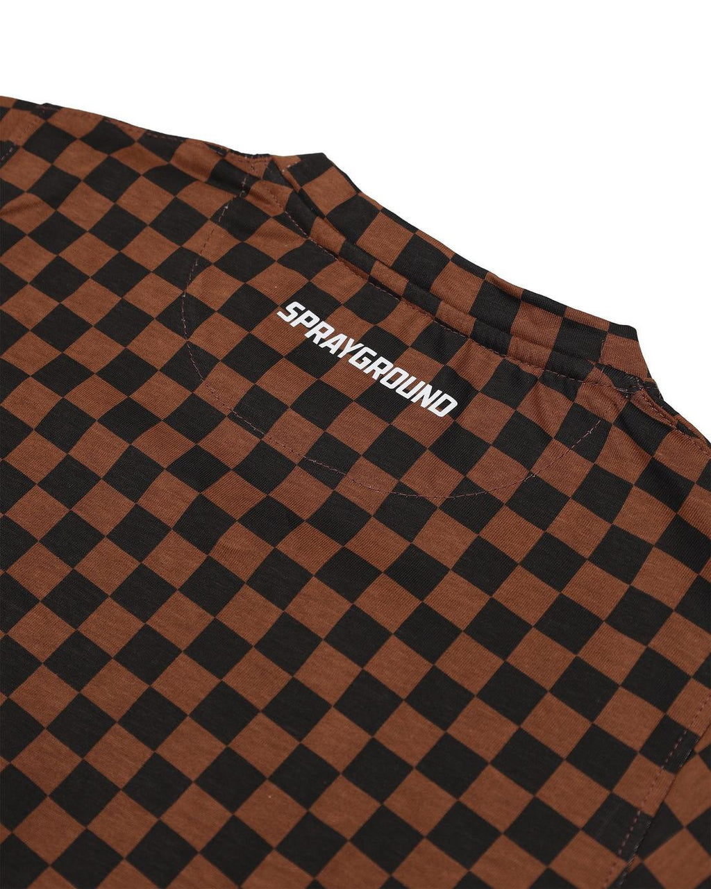 GET OUT BEAR CHECKERED REGULAR T-SHIRT 