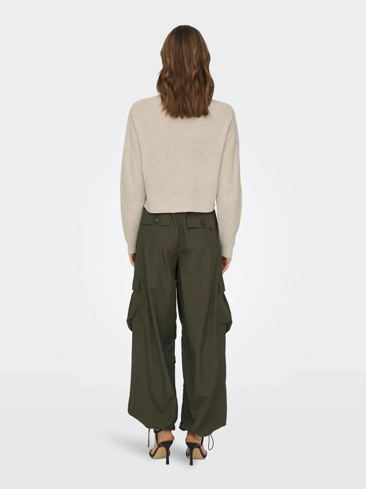 ONLMALAVI L/S CROPPED PULLOVER KNT NOOS 