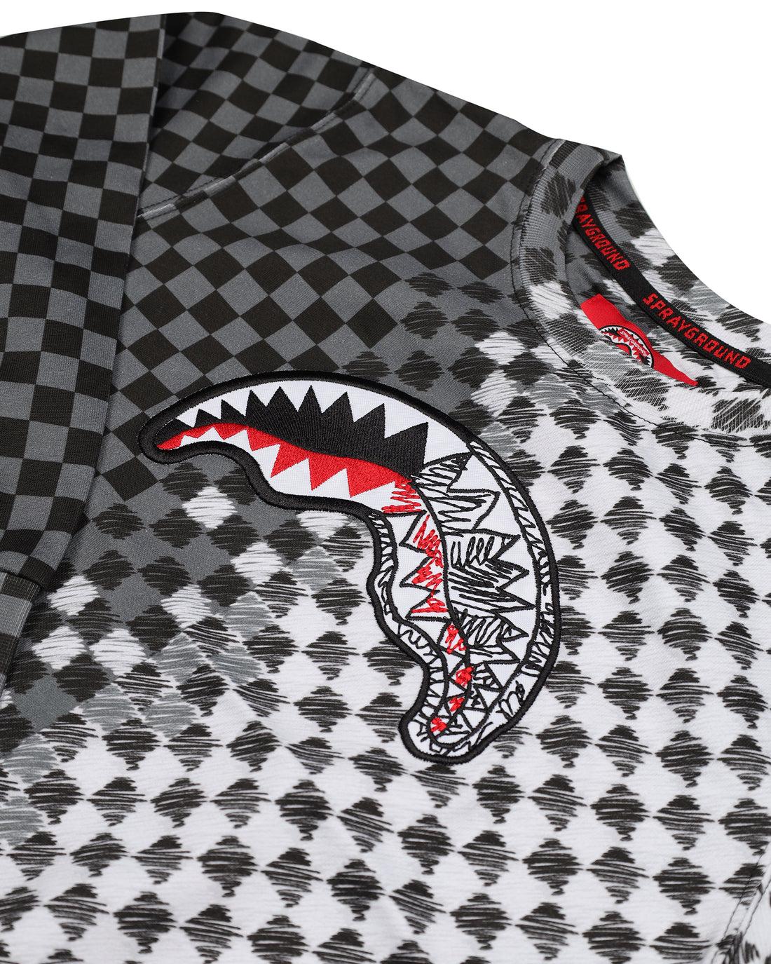 CHECKERED SKETCH REGULAR CREWNECK 