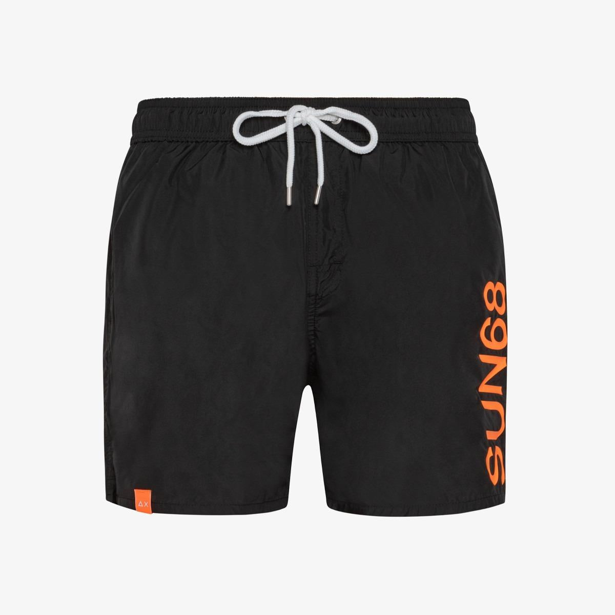 SWIM PANT WITH MACRO LOGO ON FRONT 