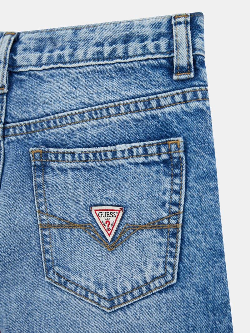 DENIM LINEN SHORTS 
