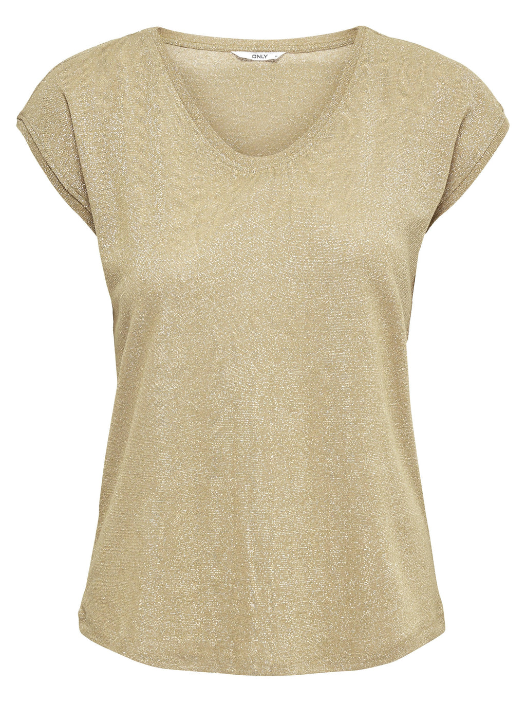 ONLSILVERY S/S V NECK LUREX TOP JRS NOOS 