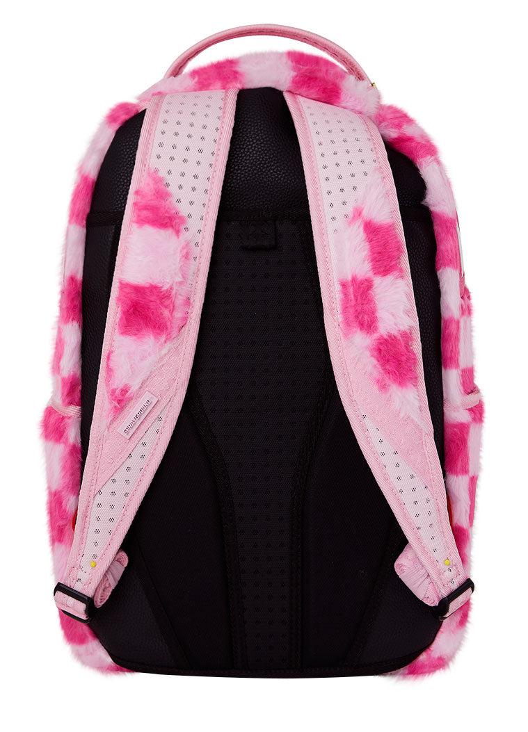 PINK FUR CHECK BACKPACK 910B8179NSZ/PINK SPRAYGROUND
