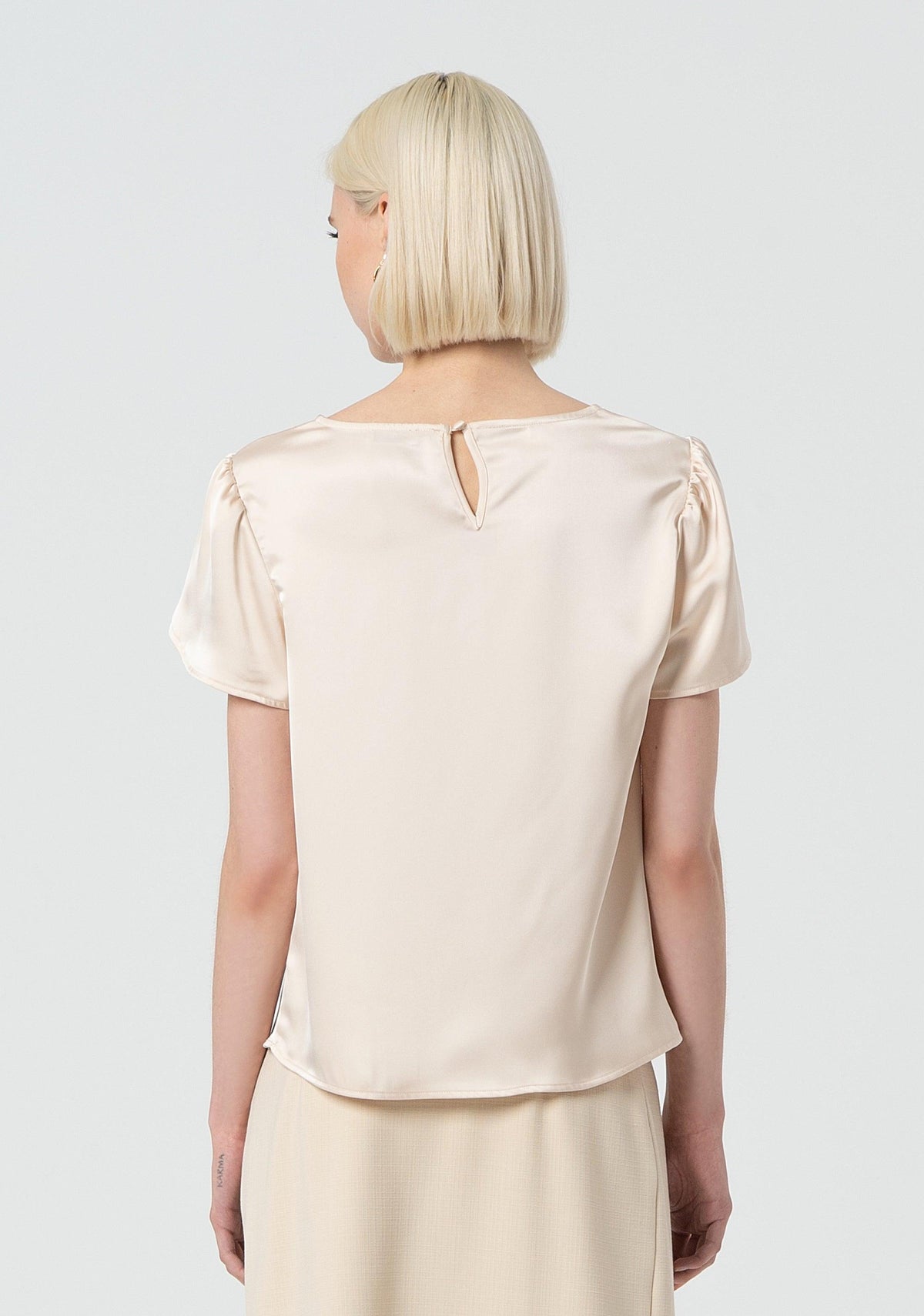 BUTTERFLY SLEEVES BLOUSE SAND 