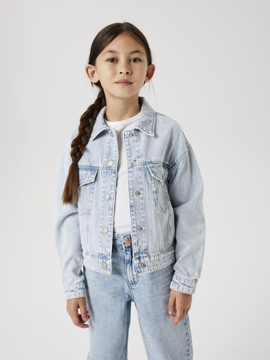 13237177/Light Blue Bleached Denim NAME.IT