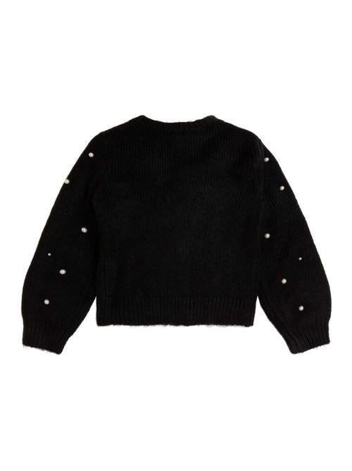 LS SWEATHER W/PEARLS J2BR08Z32H0/JBLK GUESS