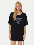 GUESS TRIANGLE STRASS SS MAXI TEE