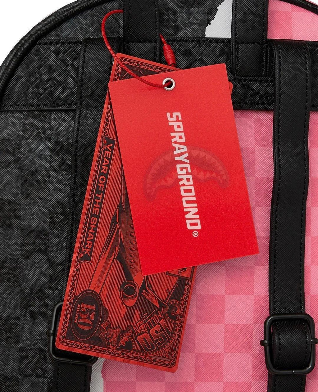 PINK AND BLACK TEAR SIP SAVAGE BACKPACK 910B8276NSZ/PINK SPRAYGROUND