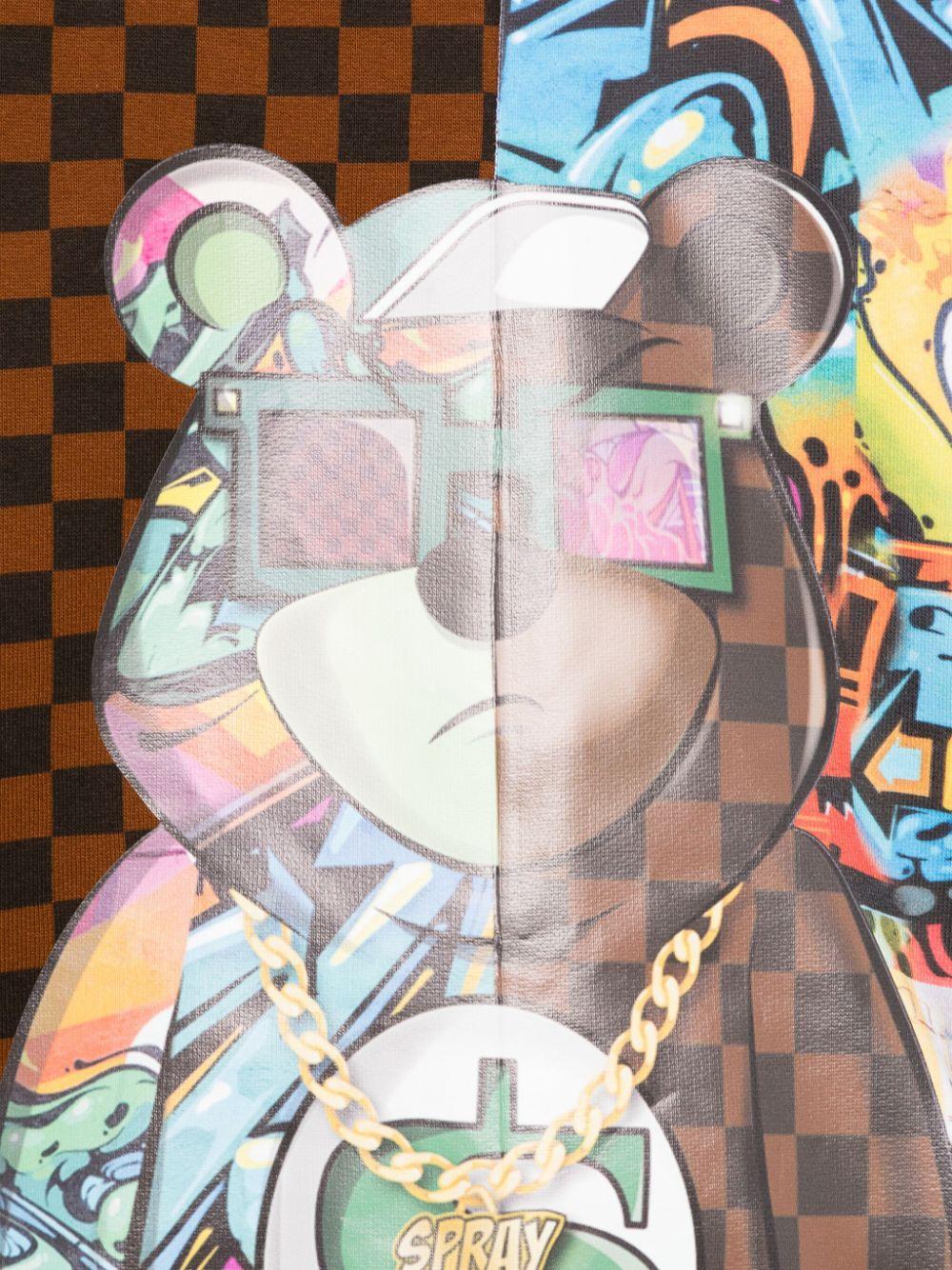 BEAR DONT CARE SPLIT HOODIE SPY1131/BROWN SPRAYGROUND