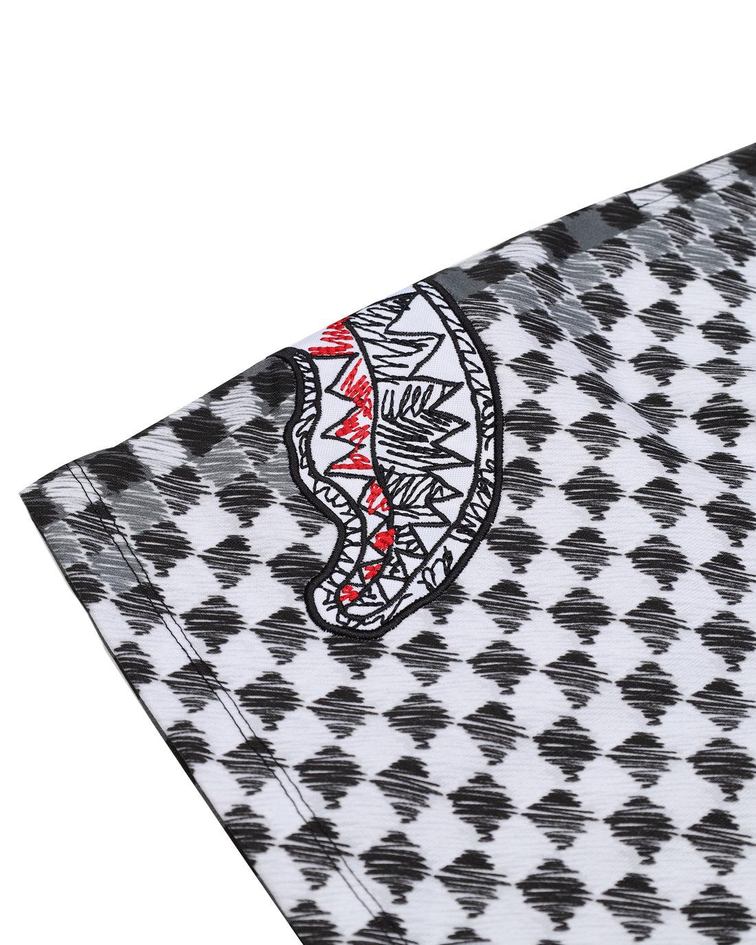 CHECKERED SKETCH SHORTS 