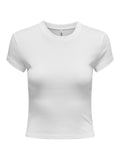 ONLY ONLELINA S/S O-NECK SHORT TOP JRS NOOS