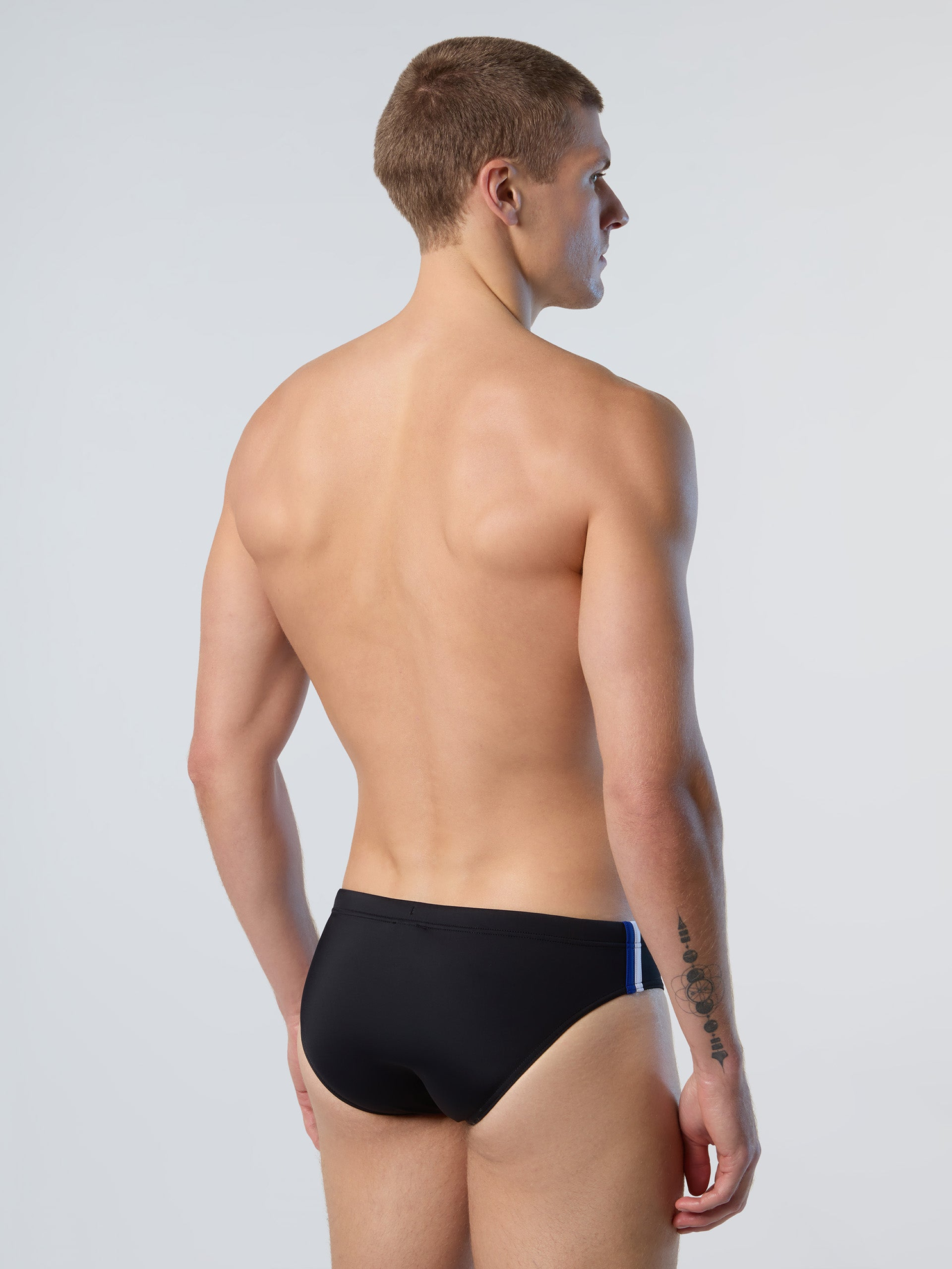 SWIM SLIP BEACHWEAR W/STRIPES 