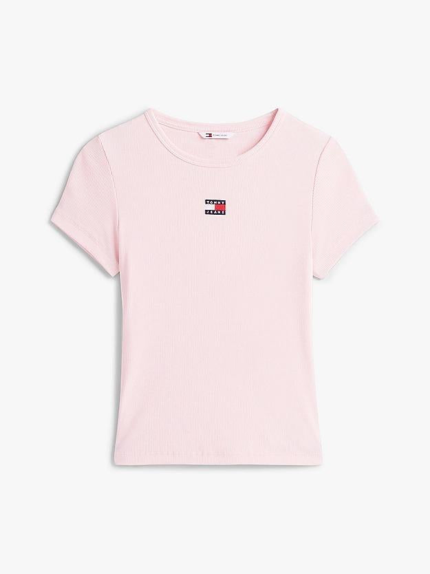 TJW SLIM BADGE RIB T DW0DW17881/TH3 TOMMY JEANS