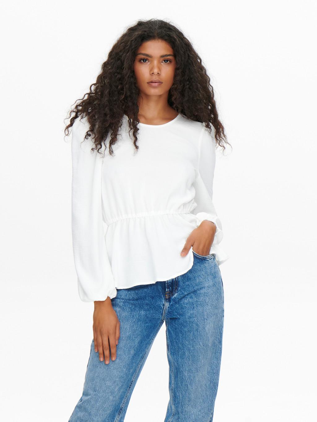 ONLMETTE DAR L/S O-NECK TOP NOOS WVN 
