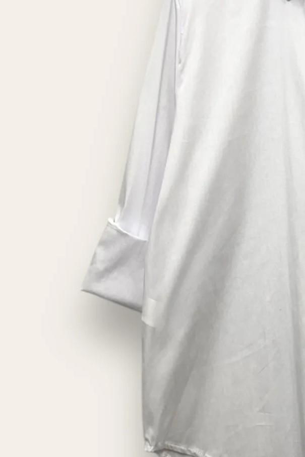 Camicia over in tinta unita JW-10729/BIANCO LOVEme