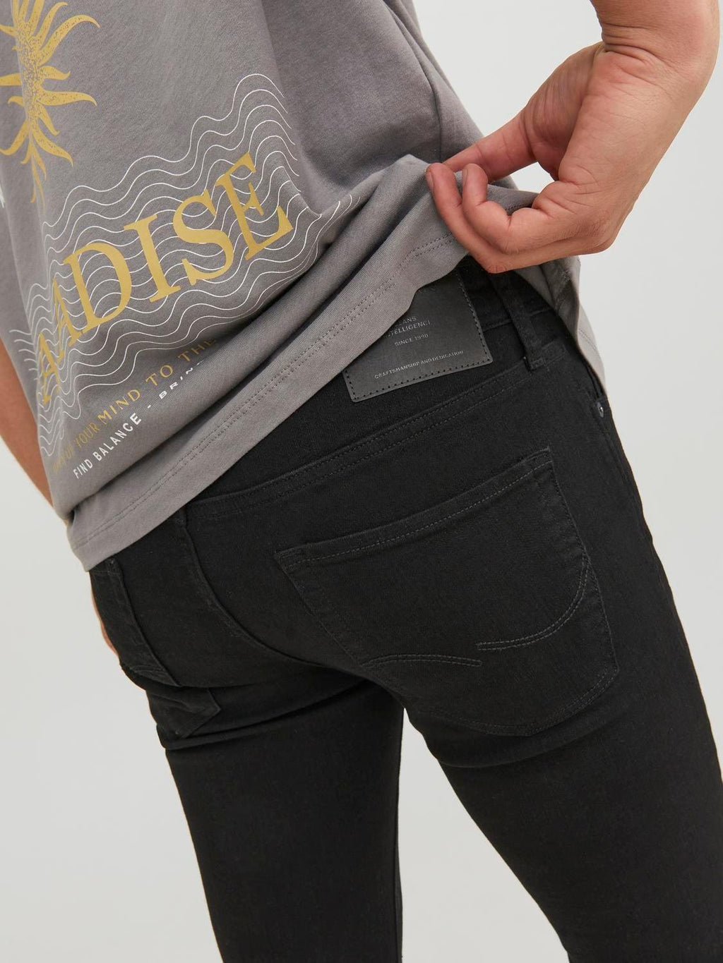 12237365/Black Denim JACK AND JONES
