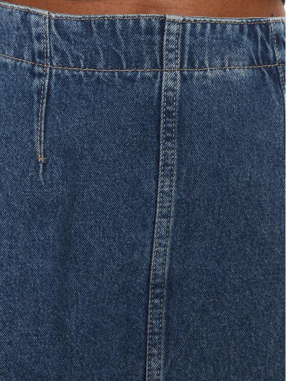 DARTED DENIM SKIRT 