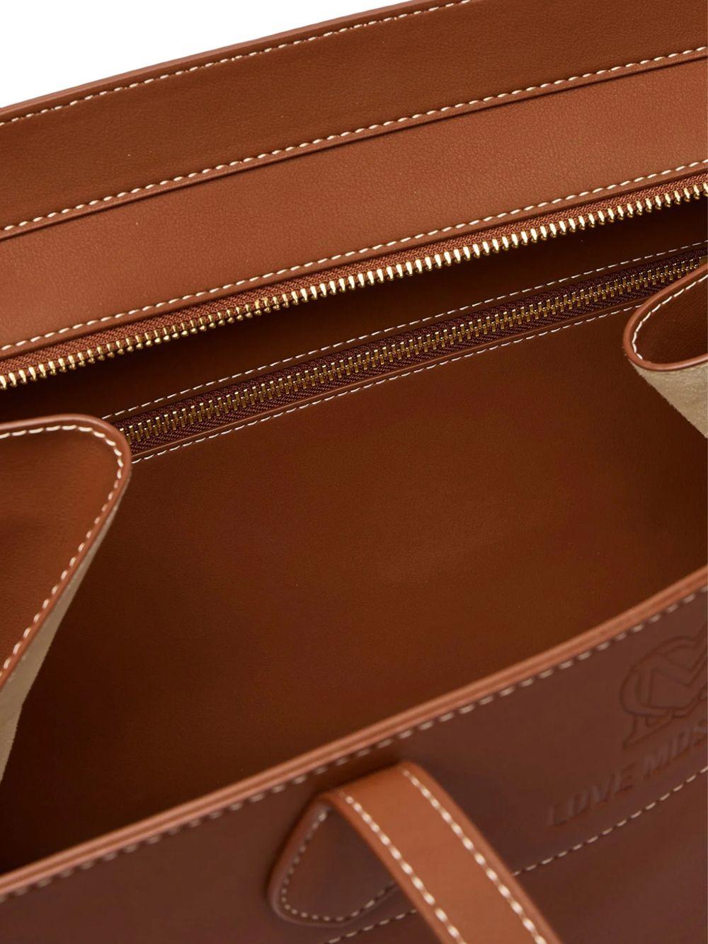BORSA PU GRS MARRONE 