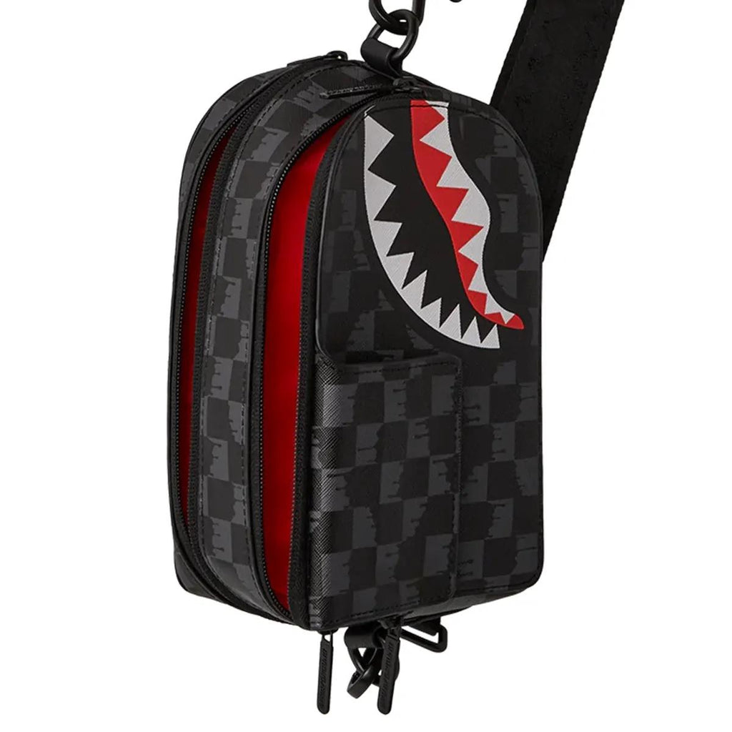 SCRIBBLE SHARK BACKPACK SLING 910B8227NSZ/CHECK SPRAYGROUND