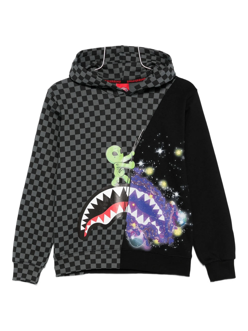COSMIC RAY HOMEWORLD SPLIT HOODIE SPY1338G/BLACK SPRAYGROUND