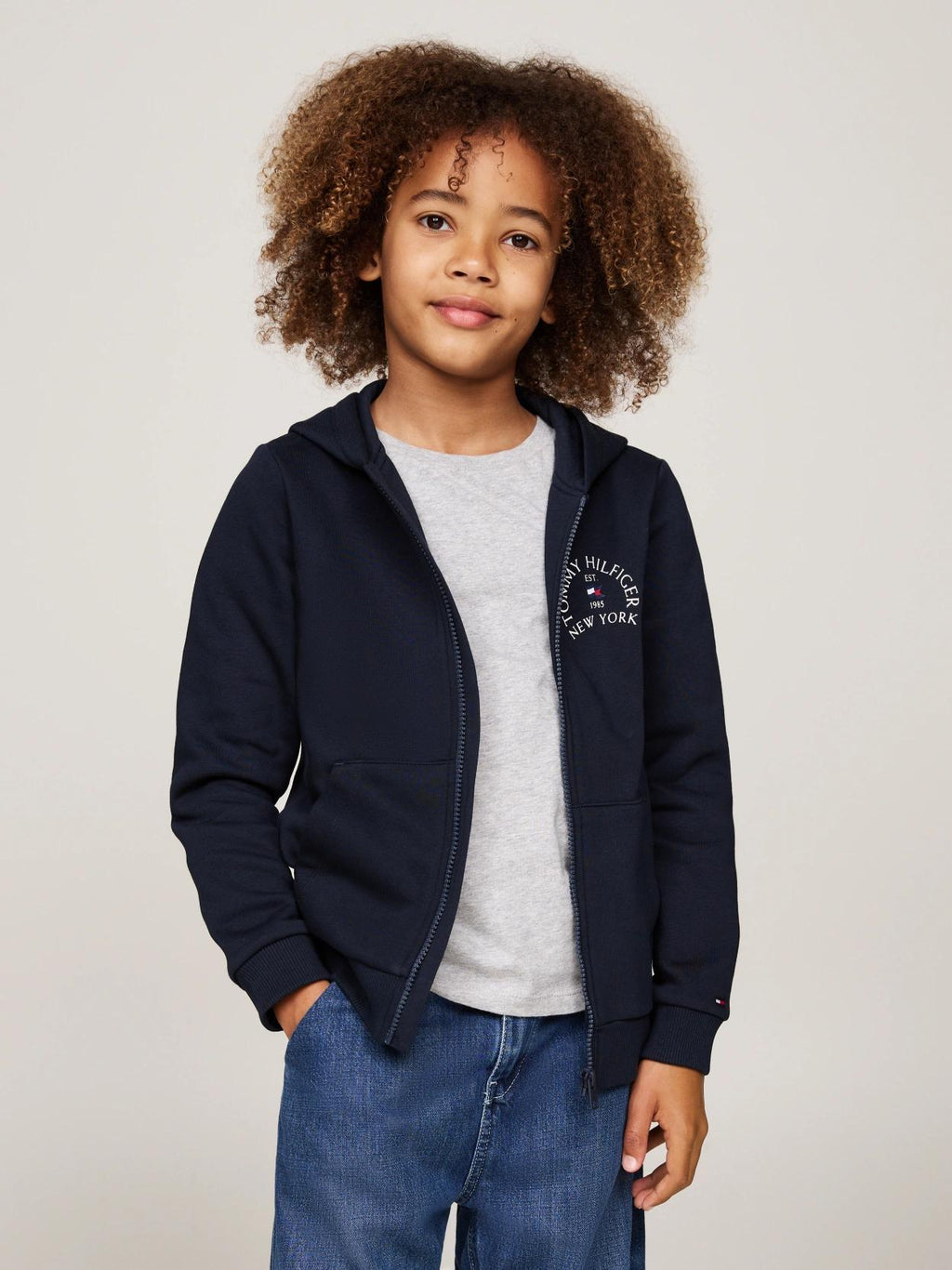 NAUTICAL ARCH FLEECE REG ZIPUP KB0KB09386J/DW5 TOMMY HILFIGER