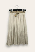 Gonna in cotone stroppicciata CH-12875/Beige LOVEme