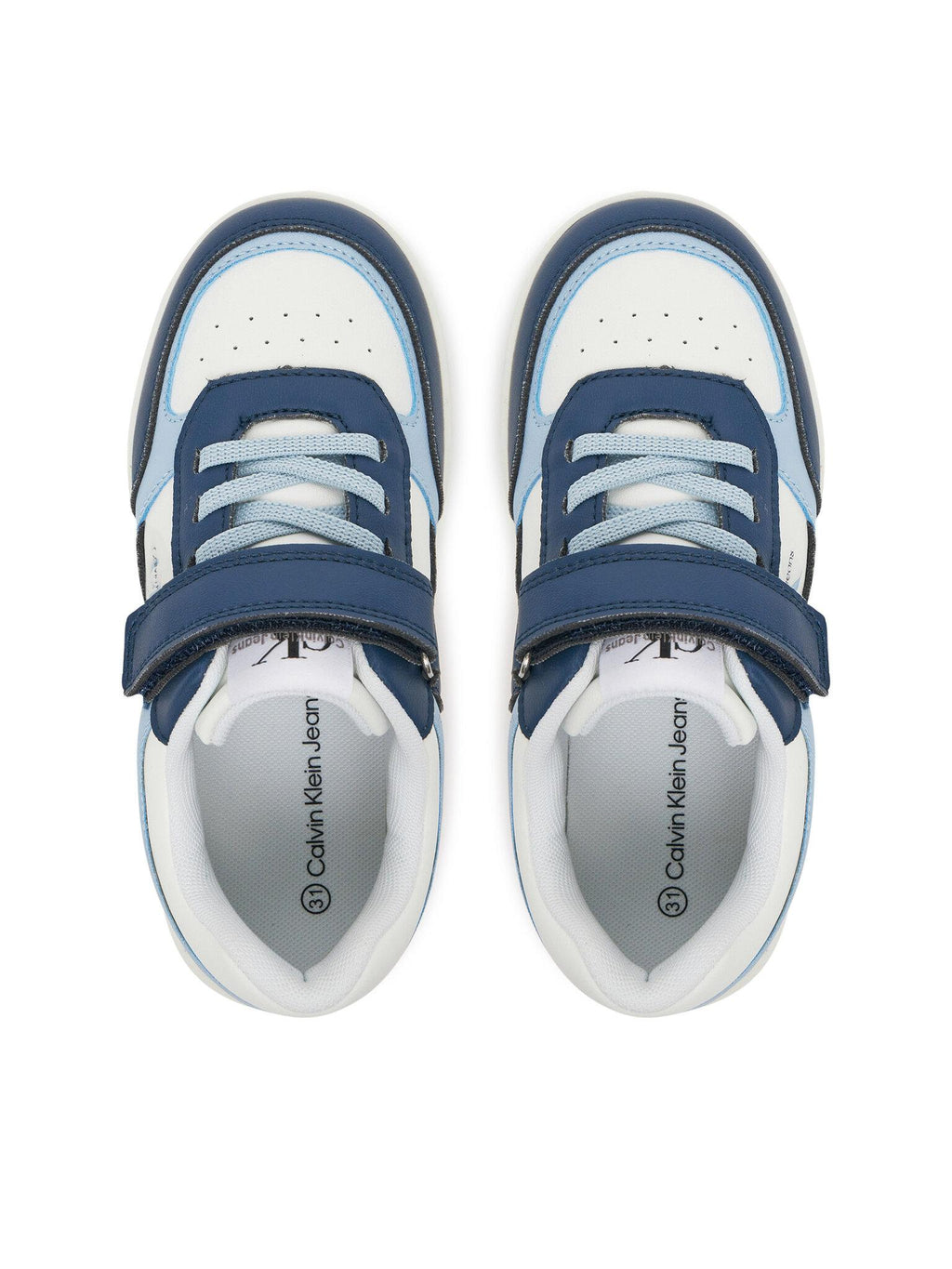 SNEAKER BASSA LACCI/VELCRO 