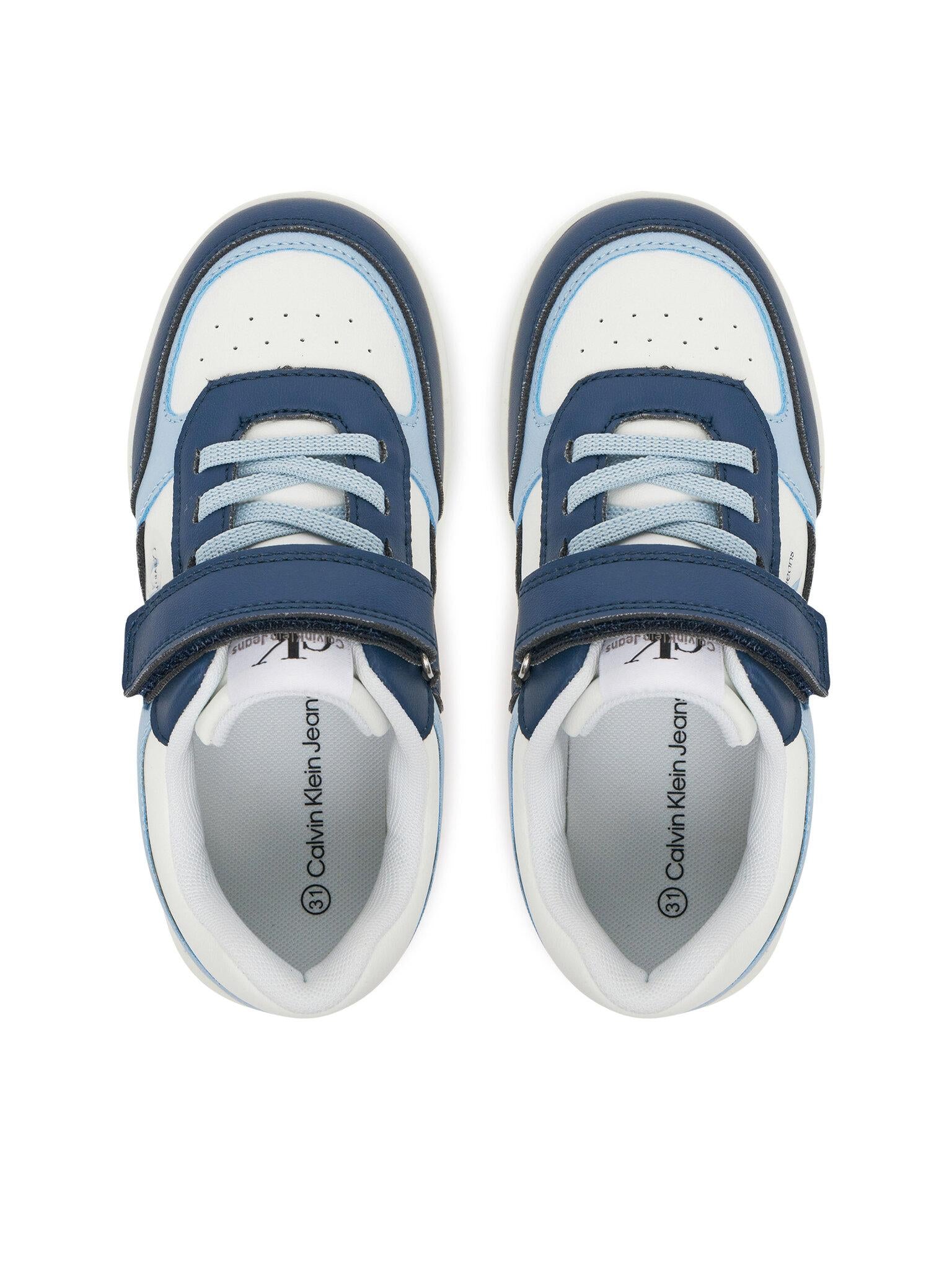 SNEAKER BASSA LACCI/VELCRO 