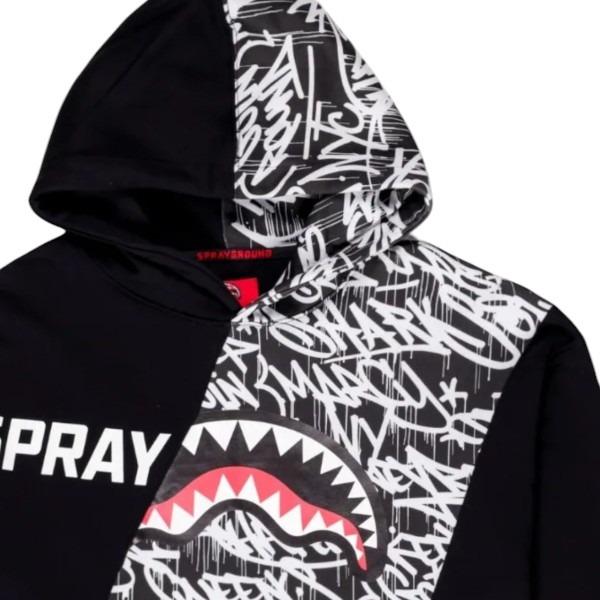 PAINT ROLLER CHECKERED CREWNECK SPY1158/BLACK SPRAYGROUND