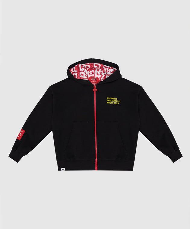 SHARK BASIC OVER FULLZIP HOODIE BLK 
