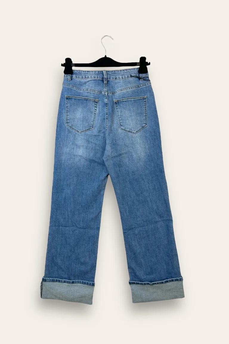 Jeans con risvolto TD-10702/Blue Jeans Chiaro LOVEme