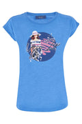 YES ZEE T-SHIRT DONNA MORDIBA, GIROCOLLO, M/C